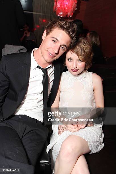 Max Irons and Emily Browning at Warner Bros. World Premiere of "Sucker Punch" at Grauman's Chinese Theatre on March 23, 2011 in Hollywood, California.
