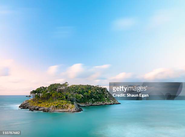 spain, basque, lekeitio, san nicolas island. - islets stock pictures, royalty-free photos & images