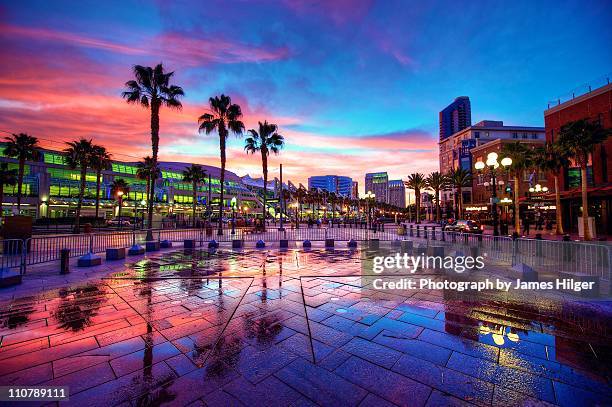 downtown san diego - san diego stockfoto's en -beelden