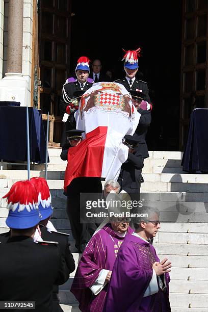 Princess Melanie-Antoinette Funeral at Cathedrale Notre-Dame-Immaculee de Monaco on March 24, 2011 in Monaco, Monaco.