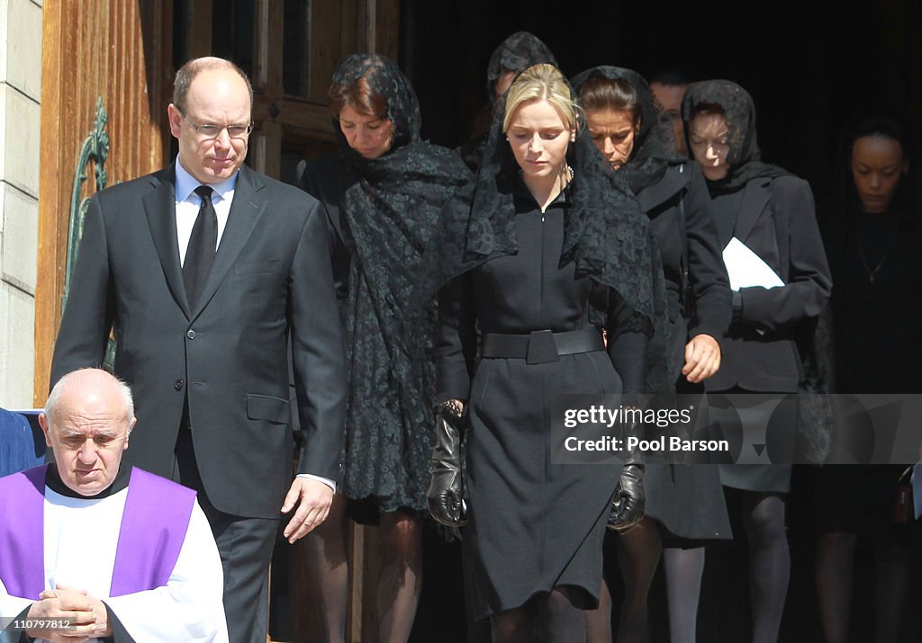 Princess Melanie-Antoinette Funerals In Cathedrale de Monaco