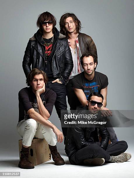 The Strokes are photographed for The Observer Magazine UK on February 9, 2011 in New York City.
