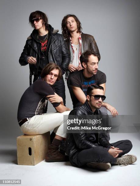 The Strokes are photographed for The Observer Magazine UK on February 9, 2011 in New York City.