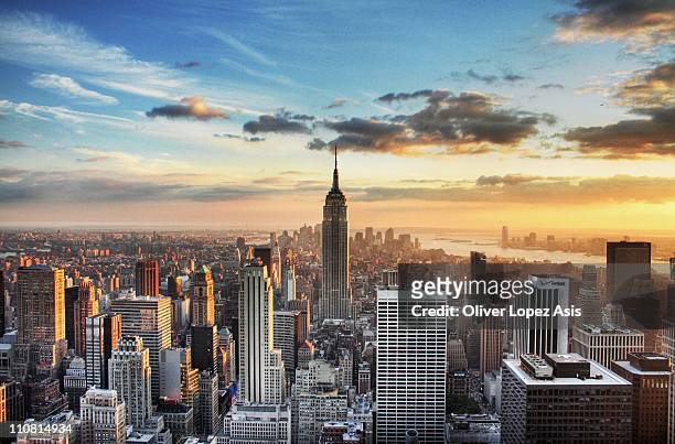 new york city hdr - midtown manhattan 個照片及圖片檔