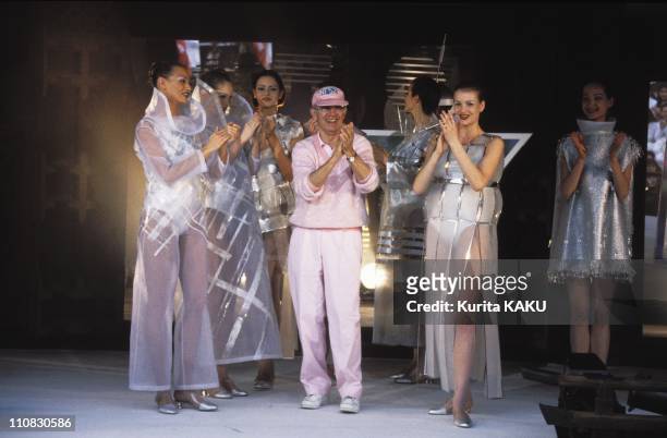 Fashion: Andre Courreges In Kyoto, Japan On April 27, 1993 - Fashion: Andre Courreges.