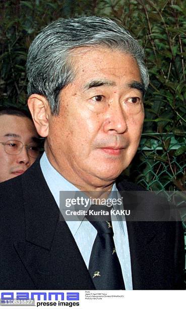 Tokyo's New Governor Shintaro Ishihara In Tokyo, Japan On April 11, 1999.