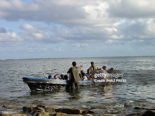 Anjouan, Island Self-Appointed Of The Islamic Republic Of The Comores In Comoros In 2007 - A boat transporting illegal immigrants from Comores to...