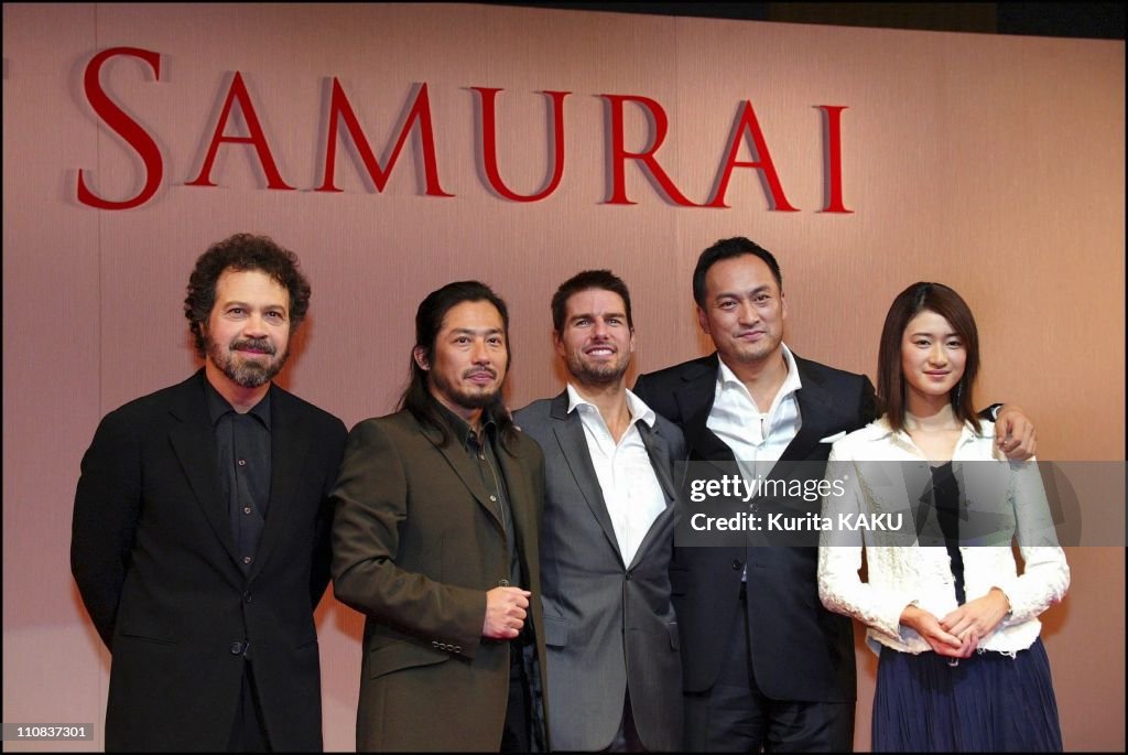 Tom Cruise At A Press Conference On His New Film "The Last Samurai" In Tokyo, Japan On November 20, 2003