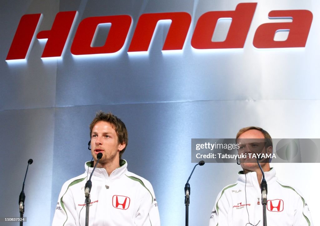 Honda Racing F1 Team News Conference In Tokyo, Japan On February 20, 2008.