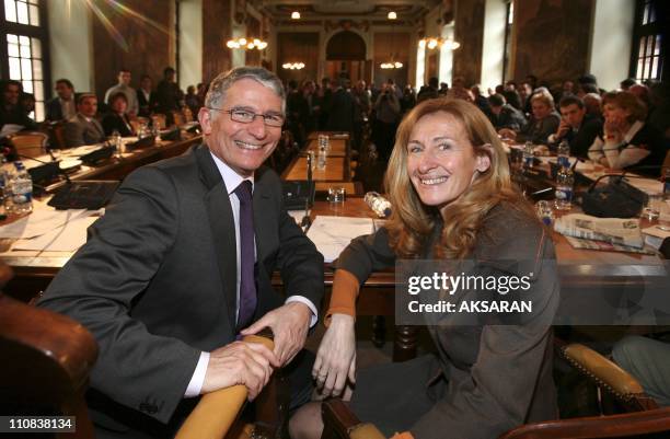 Pierre Cohen, The New Mayor Of Toulouse, In Toulouse, France On March 22, 2008 - Pierre Cohen, the new mayor of Toulouse in the Municipal Council...