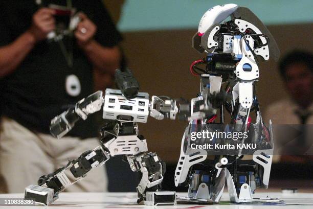 The 6Th Robo-One, A Competition Of Fighting Biped Robots In Kawasaki, Japan On August 08, 2004 - The 6th Robo-One is held in Kawasaki, suburban Tokyo...