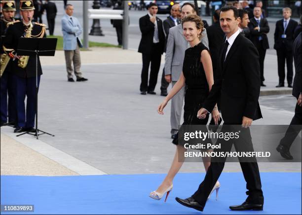 Gala Diner At The Petit Palais For The Paris' Union For The Mediterranean Founding Summit In Paris, France On July 13, 2008 - Syrian President Bashar...