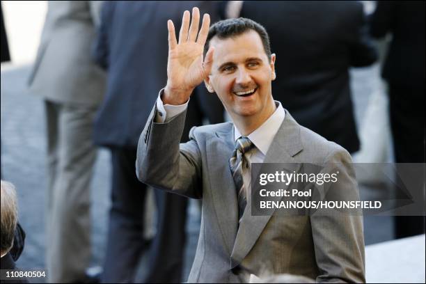 Bastille Day Parade In Paris, France On July 14, 2008 - Bashar Al-Assad.