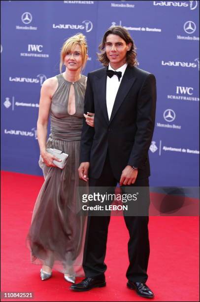 Laureus World Sport Awards In Barcelona, Spain On May 21, 2006 - Rafael Nadal & his mother.