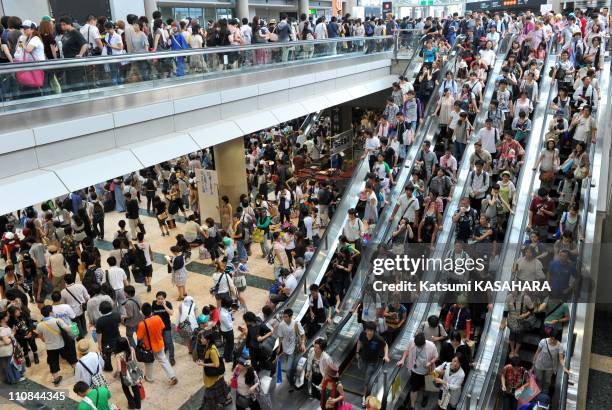 Comic Market In Tokyo, Japan On August 13, 2010 - Participants and fans of comics, video games, and other related genres, get together to enjoy the...