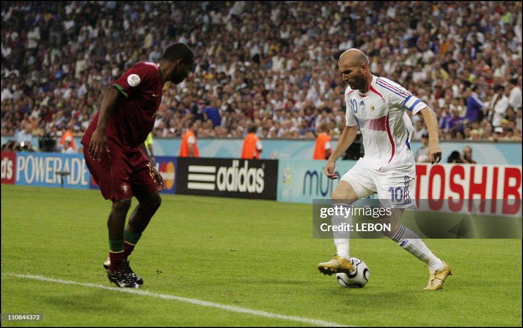 Football: France Qualified For Fifa World Cup Final After Defeating Portugal 1 - 0 In Munich, Germany On July 05, 2006.