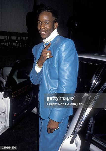 Singer Bobby Brown attends the Fourth Annual Soul Train Music Awards on March 14, 1990 at Shrine Auditorium in Los Angeles, California.