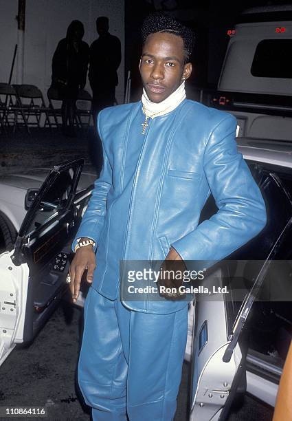 Singer Bobby Brown attends the Fourth Annual Soul Train Music Awards on March 14, 1990 at Shrine Auditorium in Los Angeles, California.