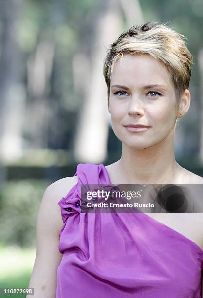 Andrea Osvart attends the "La Fine E' Il Mio Inizio" photocall at Casa Del Cinema on March 25, 2011 in Rome, Italy.