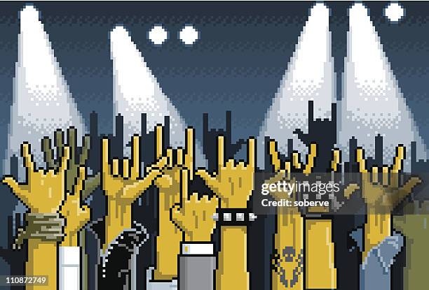 heavy hands - many hands stock illustrations