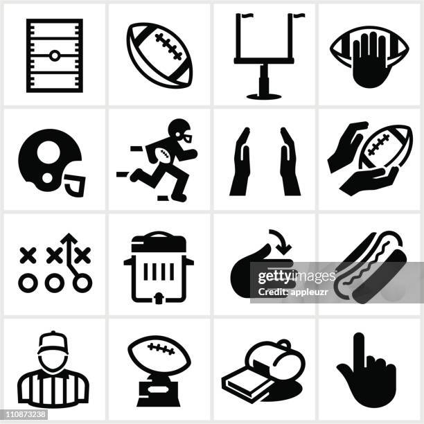 black-symbole - first-down-american-football stock-grafiken, -clipart, -cartoons und -symbole