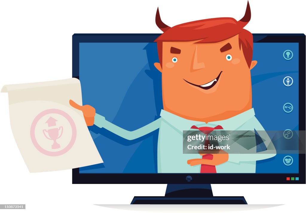 Businessman presenting