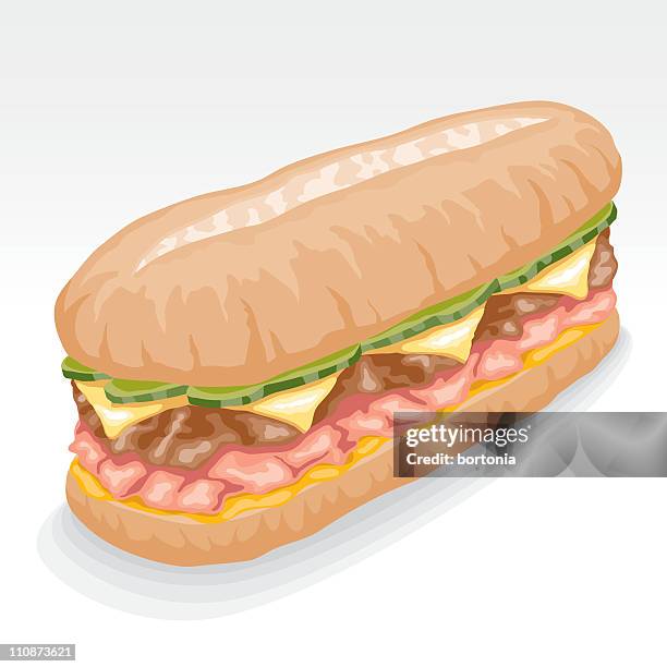 cuban sandwich - cuban culture stock illustrations