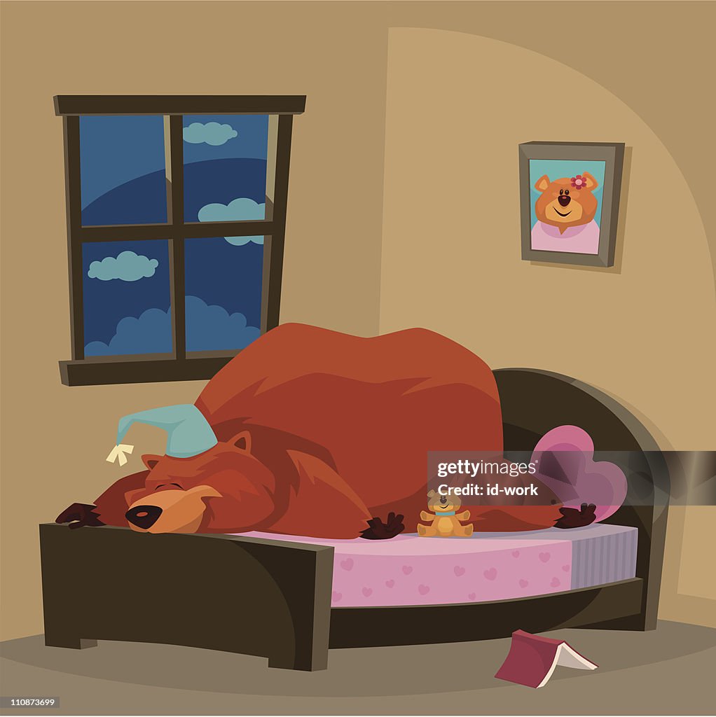 Bear sleeping