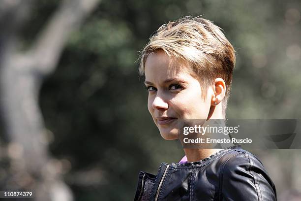 Andrea Osvart attends the "La Fine E' Il Mio Inizio" photocall at Casa Del Cinema on March 25, 2011 in Rome, Italy.