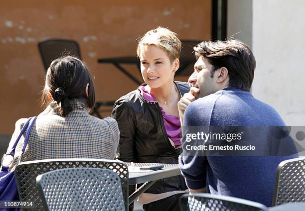 Andrea Osvart attends the "La Fine E' Il Mio Inizio" photocall at Casa Del Cinema on March 25, 2011 in Rome, Italy.