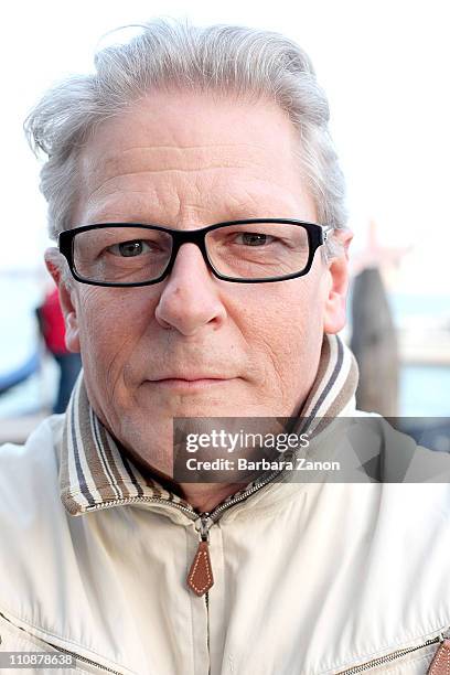 Choreographer Jan Fabre poses for a portrait session at the Venice Biennale on March 25, 2011 in Venice, Italy.