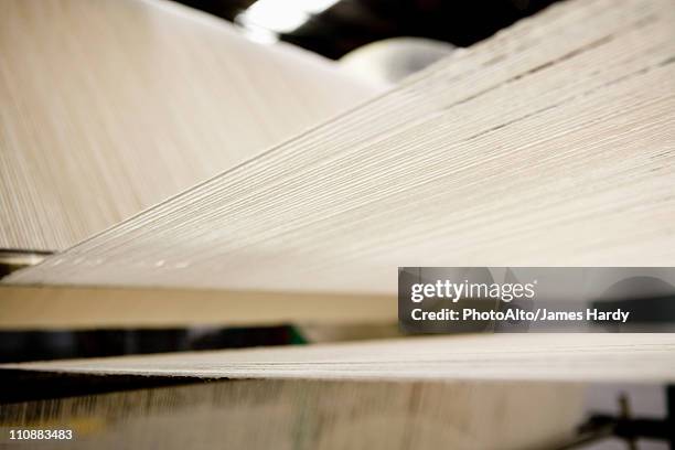 carpet weaving loom in carpet tile factory - loom weave stock pictures, royalty-free photos & images
