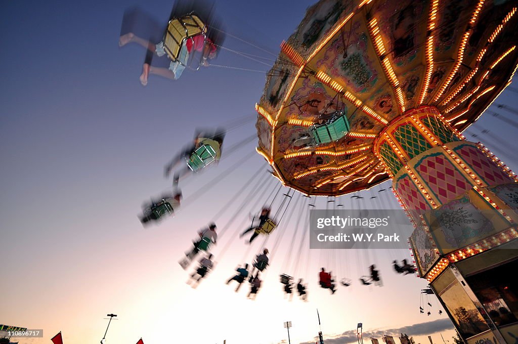 Swing Ride Fall Carnival Swing Ride High-Res Stock Photo - Getty Images