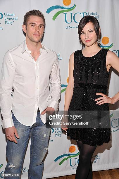 Actor Josh Folan and event host, actress Jill Flint attend the 2011 Great Gatsby Gambling Gala benefitting United Cerebral Palsy of New York City at...