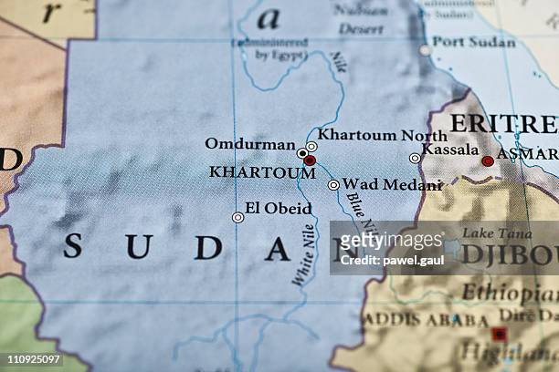 sudan map - djibouti map stock pictures, royalty-free photos & images