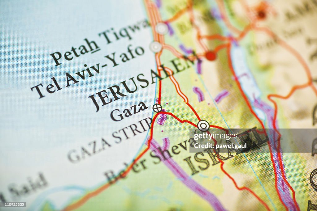 Jerusalem,Israel map