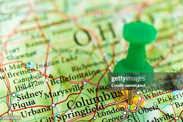 columbus, oh - columbus ohio map stock pictures, royalty-free photos & images