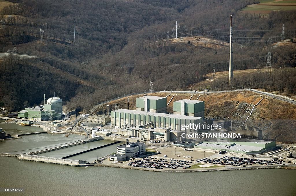 An aerial view of the Peach Bottom Atomi