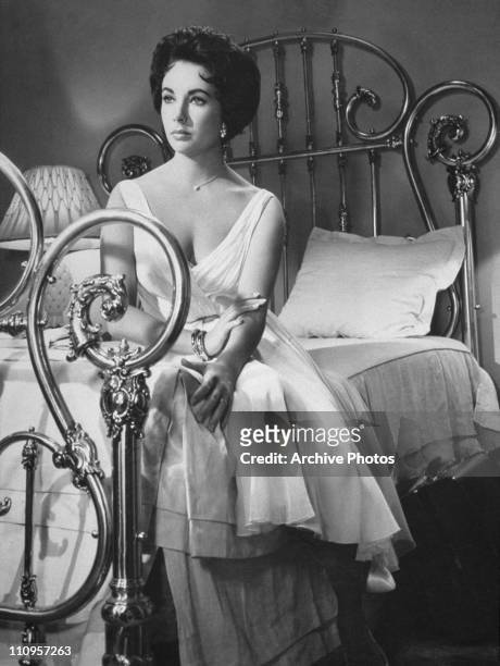 Actress Elizabeth Taylor stars in the MGM film, 'Cat On A Hot Tin Roof', 1958.