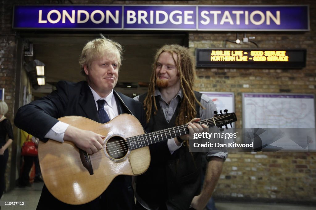 Mayor Of London Boris Johnson Launches 'Rhythm Of London' Busking Competition