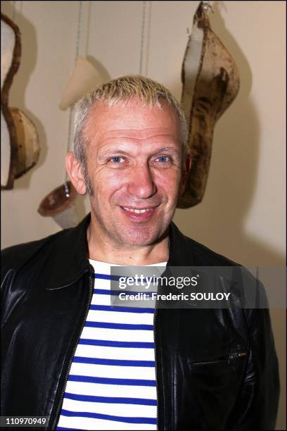 Fashion designer Jean Paul Gaultier in Paris, France on July 06, 2004.