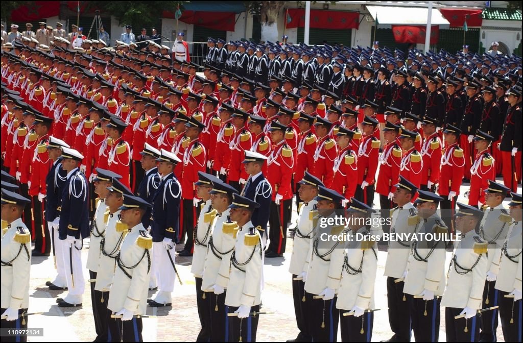 The 6th throne day celebrating the accession of King Mohammed VI to the throne of Morocco in Morocco on July 31st, 2005.