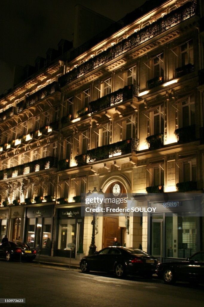 Park Hyatt Paris Vendome named Best hotel in Paris and Europe and second best hotel in the world by Institutional Investor in Paris, France on January 17th, 2006.