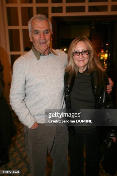 Alvin Sargent and his wife Laura Ziskin, American producer in Evian, France on December 08th, 2007.