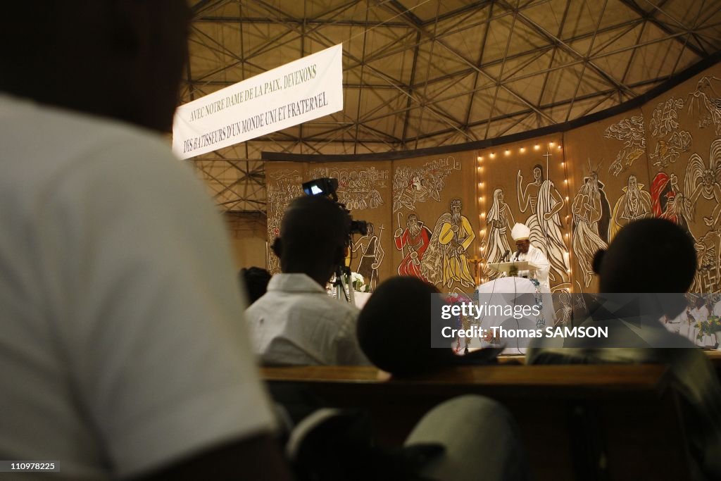 Christmas' mass at the N'Djamena Cathedral in N'Djamena, Chad on December 24th, 2007.