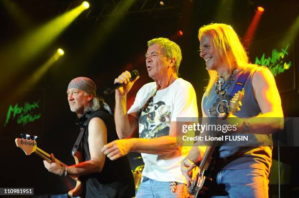Deep Purple performs at the Montreux Jazz Festival in Switzerland on July 19th, 2008.