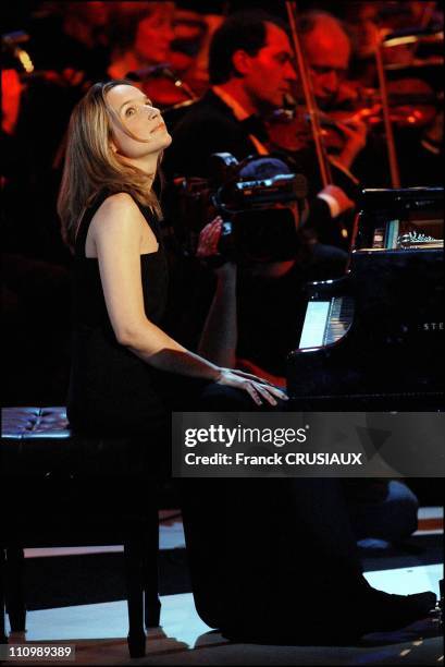 11Th Annual "Victoires" Classical Music Award Ceremony At The "Salle Du Nouveau Siecle" Auditorium: Pianist Helene Grimaud Was Granted With An...