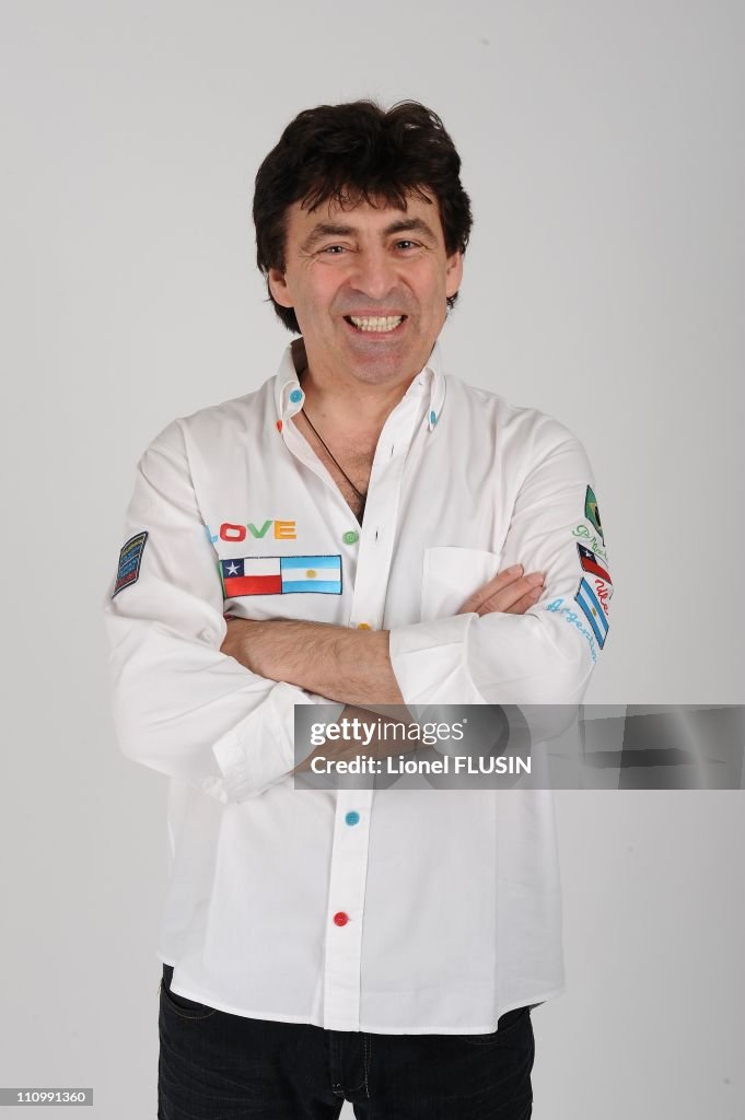 Close-up of Claude Barzotti in Geneva, Switzerland on October 25th, 2008.