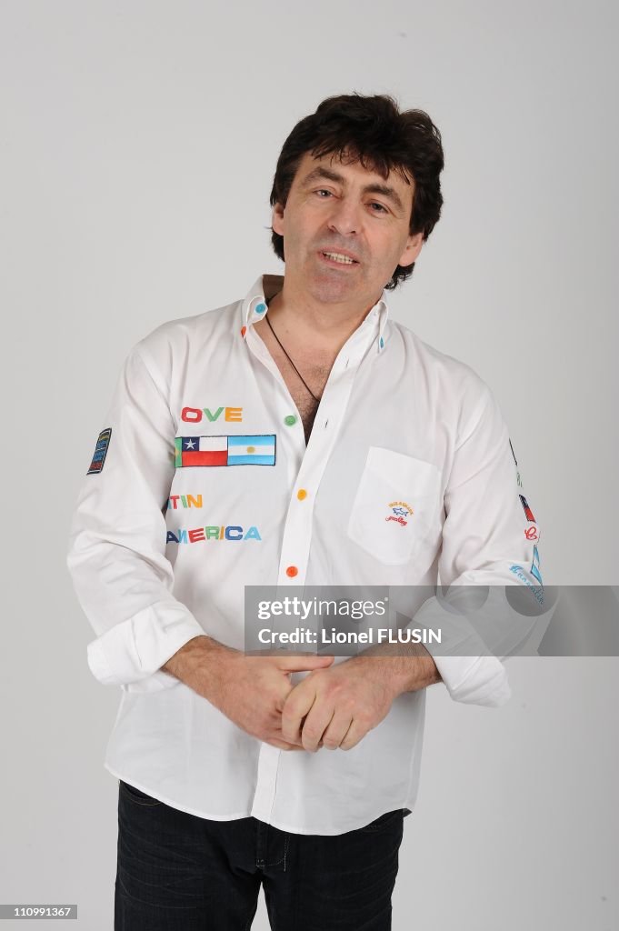 Close-up of Claude Barzotti in Geneva, Switzerland on October 25th, 2008.