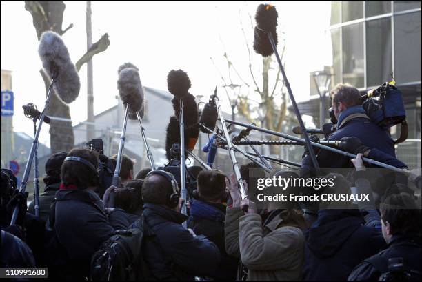 Illustration: the media in Arlon, Belgium on March 03, 2004.